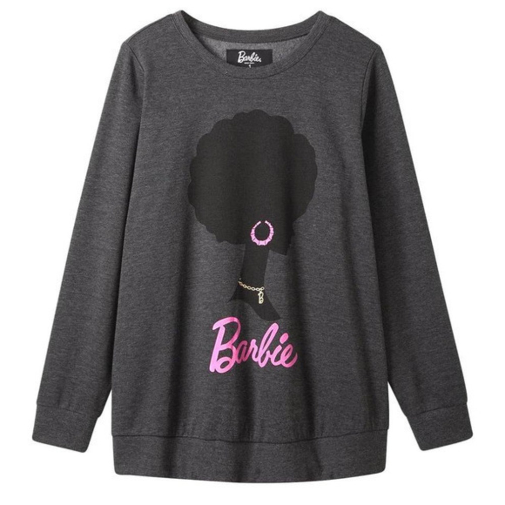 New Torrid 4 (4X 26) Barbie‎ Doll Cozy Fleece Pullover Punk Pink Trim Sweatshirt